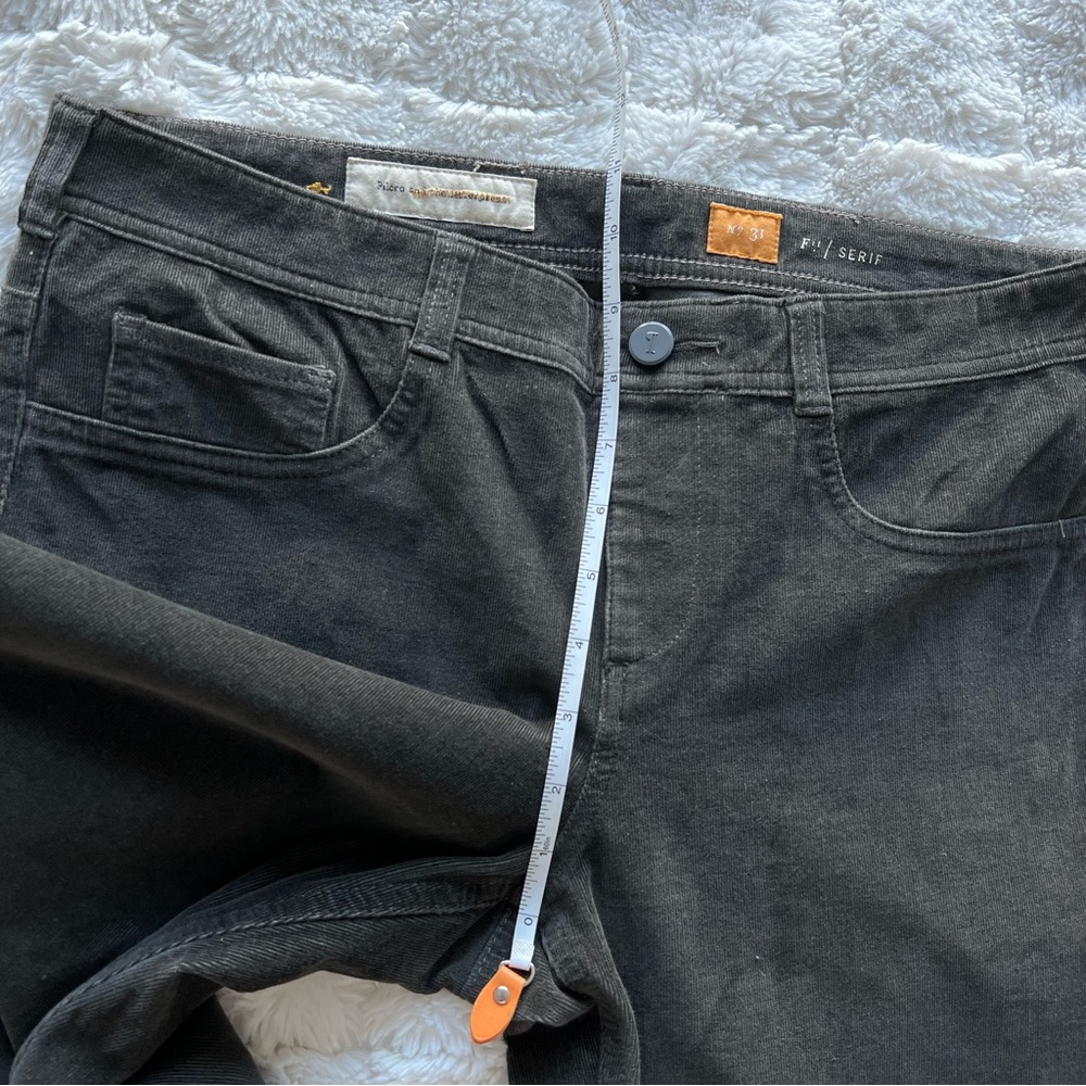 Anthropologie Pilcro and the Letterpress Serif Skinny Corduroy Pants 31 Green - Picture 7 of 9